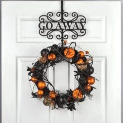 17" Halloween Go Away Wreath Hanger -Halloween Decor Shop D656243S 14
