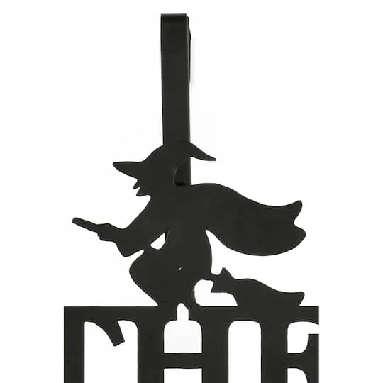 18" Halloween The Witch Is In Wreath Hanger 3 18" Halloween The Witch Is In Wreath Hanger - Image 3