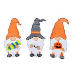 30" Halloween Gnome Trio With LED Light Strips