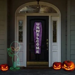 40" Halloween Neon Style Alien Decoration 11 40" Halloween Neon Style Alien Decoration -Halloween Decor Shop D656247S 15