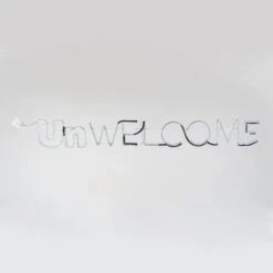 50" Halloween Unwelcome Neon Style Sign