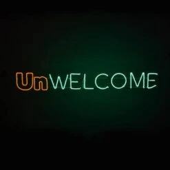 50" Halloween Unwelcome Neon Style Sign 9 50" Halloween Unwelcome Neon Style Sign -Halloween Decor Shop D656249S 14