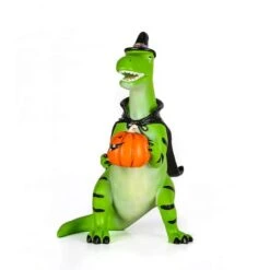 10" Halloween Green Dinosaur Tabletop Décor