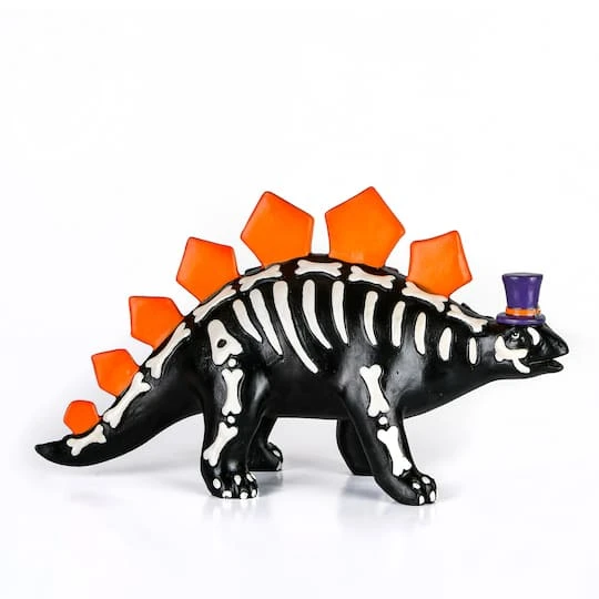 12" Halloween Black Dinosaur Tabletop Décor 2 12" Halloween Black Dinosaur Tabletop Décor - Image 2