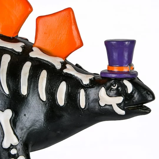 12" Halloween Black Dinosaur Tabletop Décor 3 12" Halloween Black Dinosaur Tabletop Décor - Image 3