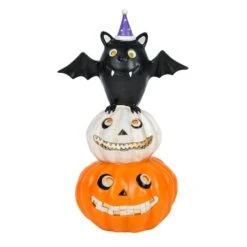 22'' Pre-Lit Bat Standing On Pumpkins Halloween Décor 9 22'' Pre-Lit Bat Standing On Pumpkins Halloween Décor -Halloween Decor Shop D656284S 14
