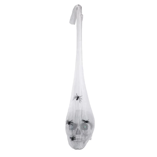 27" Animated Sound Activated Halloween Hanging Skull 1 27" Animated Sound Activated Halloween Hanging Skull
