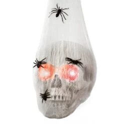 27" Animated Sound Activated Halloween Hanging Skull 7 27" Animated Sound Activated Halloween Hanging Skull -Halloween Decor Shop D656309S 3