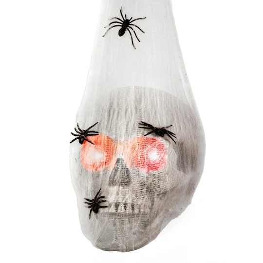 27" Animated Sound Activated Halloween Hanging Skull 3 27" Animated Sound Activated Halloween Hanging Skull - Image 3