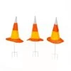 23" Pre-Lit Candy Corn Witch's Hat Garden Stakes -Halloween Decor Shop D656311S 1