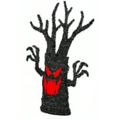48'' Pre-Lit Frightening Face Halloween Tree 9 48'' Pre-Lit Frightening Face Halloween Tree -Halloween Decor Shop D656314S 14