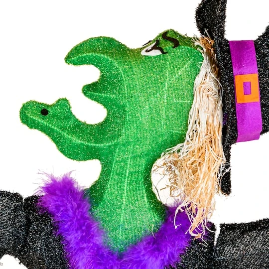 47'' Pre-Lit Cackling Green Witch Halloween Décor 3 47'' Pre-Lit Cackling Green Witch Halloween Décor - Image 3