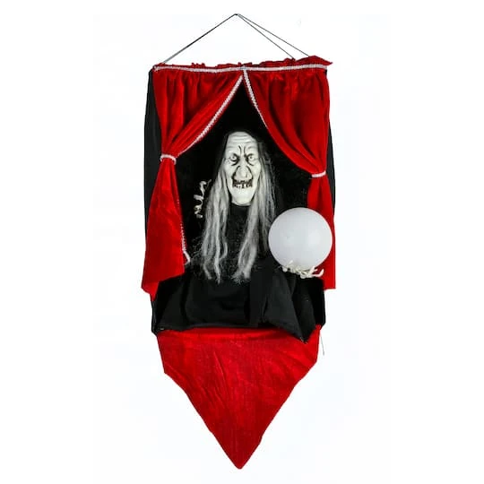 28" Halloween Sound Activated Animated Fortune Teller 2 28" Halloween Sound Activated Animated Fortune Teller - Image 2