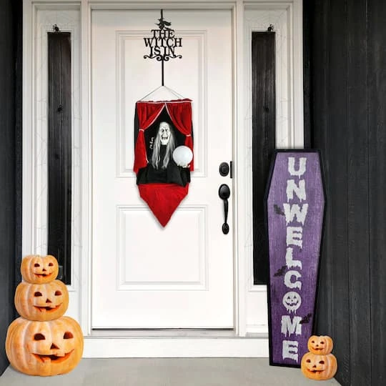 28" Halloween Sound Activated Animated Fortune Teller 7 28" Halloween Sound Activated Animated Fortune Teller - Image 7