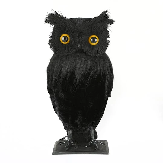 11'' Eerie Eyes Owl Halloween Décor 1 11'' Eerie Eyes Owl Halloween Décor
