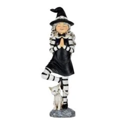 9'' Yoga Pose Witch Tabletop Halloween Décor -Halloween Decor Shop D656350S 1 1