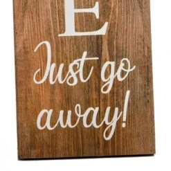 39" Brown Halloween “Unwelcome" Porch Sign 7 39" Brown Halloween “Unwelcome" Porch Sign -Halloween Decor Shop D656355S 3