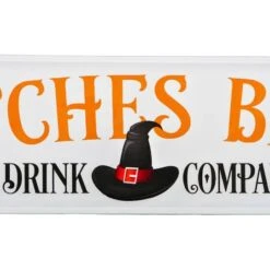 31'' Witches Brew Metal Halloween Wall Sign 9 31'' Witches Brew Metal Halloween Wall Sign -Halloween Decor Shop D656361S 13