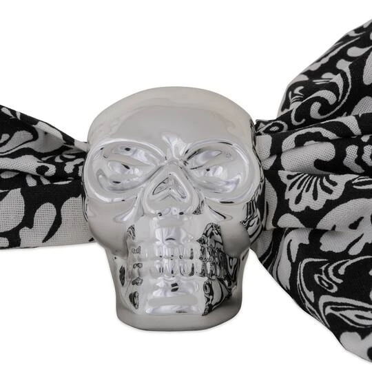 DII® Silver Skull Napkin Ring Set, 6ct. 6 DII® Silver Skull Napkin Ring Set, 6ct. - Image 6