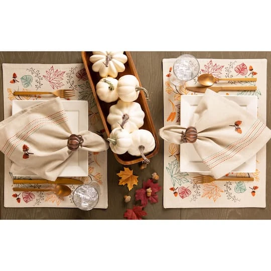 DII® Harvest Pumpkin Napkin Ring Set, 6ct. 3 DII® Harvest Pumpkin Napkin Ring Set, 6ct. - Image 3