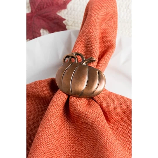 DII® Harvest Pumpkin Napkin Ring Set, 6ct. 5 DII® Harvest Pumpkin Napkin Ring Set, 6ct. - Image 5