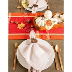 DII® Harvest Pumpkin Napkin Ring Set, 6ct. 11 DII® Harvest Pumpkin Napkin Ring Set, 6ct. -Halloween Decor Shop D657817S 5