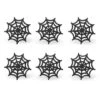 Black Spider Web Napkin Ring Set, 6ct. 6 Black Spider Web Napkin Ring Set, 6ct. -Halloween Decor Shop D657821S 1