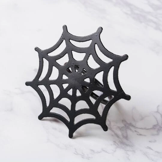 Black Spider Web Napkin Ring Set, 6ct. 5 Black Spider Web Napkin Ring Set, 6ct. - Image 5