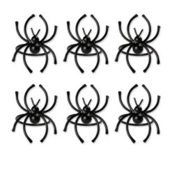 DII® Spider Napkin Ring Set, 6ct. -Halloween Decor Shop D657824S 1 1