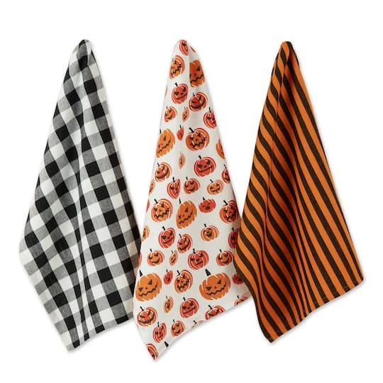 DII® Pumpkin Faces Dishtowel Set 1 DII® Pumpkin Faces Dishtowel Set