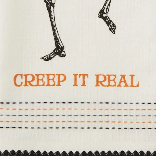 DII® Skeletons Printed Dishtowel Set 4 DII® Skeletons Printed Dishtowel Set - Image 4