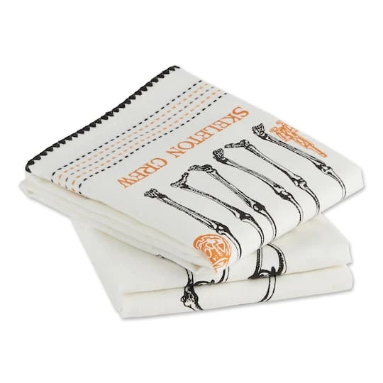 DII® Skeletons Printed Dishtowel Set 5 DII® Skeletons Printed Dishtowel Set - Image 5