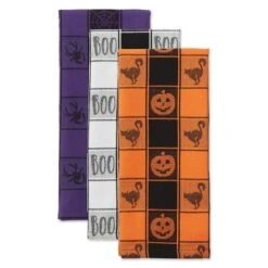 DII® Halloween Woven Check Jacquard Dishtowel Set 9 DII® Halloween Woven Check Jacquard Dishtowel Set -Halloween Decor Shop D658150S 3