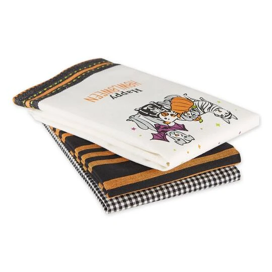 DII® Happy Howl-Oween Dishtowel Set 4 DII® Happy Howl-Oween Dishtowel Set - Image 4