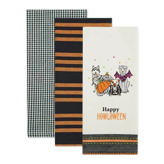 DII® Happy Howl-Oween Dishtowel Set 5 DII® Happy Howl-Oween Dishtowel Set - Image 5