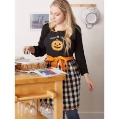 DII® Trick Or Treat Embellished Apron -Halloween Decor Shop D659843S 5
