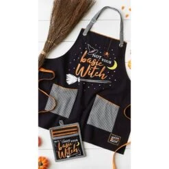 DII® Not Your Basic Witch Pantry Apron 11 DII® Not Your Basic Witch Pantry Apron -Halloween Decor Shop D659884S 5