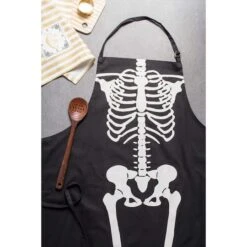 DII® Skeleton Print Chef Apron -Halloween Decor Shop D659909S 5