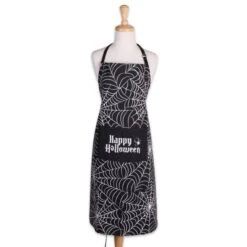 Happy Halloween Spider Web Chef Apron