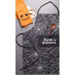 Happy Halloween Spider Web Chef Apron -Halloween Decor Shop D659925S 3