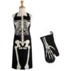 Skeleton Print Apron & Oven Mitt Kitchen Set -Halloween Decor Shop D660474S 1
