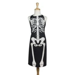 Skeleton Print Apron & Oven Mitt Kitchen Set -Halloween Decor Shop D660474S 3