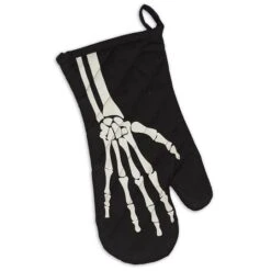 Skeleton Print Apron & Oven Mitt Kitchen Set -Halloween Decor Shop D660474S 4