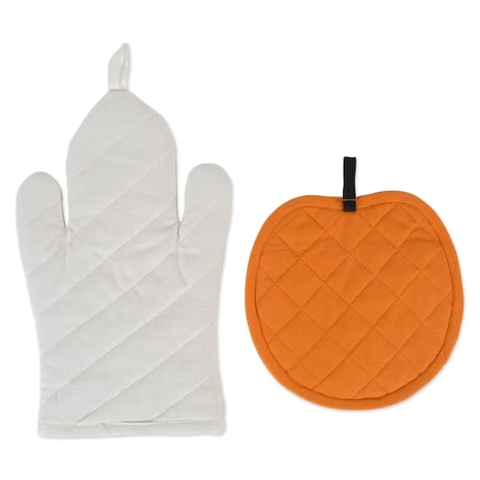 Ghost Oven Mitt & Jack O' Lantern Potholder Set 4 Ghost Oven Mitt & Jack O' Lantern Potholder Set - Image 4