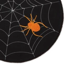 DII® Spooky Spiderweb Embellished Round Placemats, 4ct. 8 DII® Spooky Spiderweb Embellished Round Placemats, 4ct. -Halloween Decor Shop D661560S 2