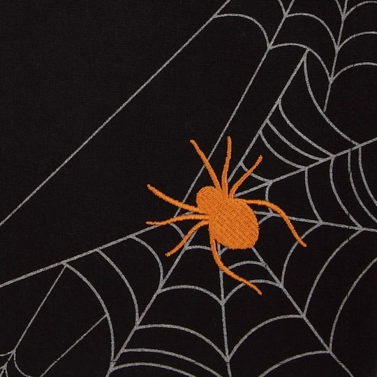 DII® Spooky Spiderweb Embellished Dinner Napkins, 4ct. 4 DII® Spooky Spiderweb Embellished Dinner Napkins, 4ct. - Image 4