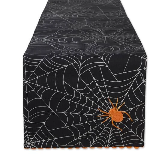 DII® 70" Halloween Happy Haunting Spooky Spider Reversible Table Runner 4 DII® 70" Halloween Happy Haunting Spooky Spider Reversible Table Runner - Image 4