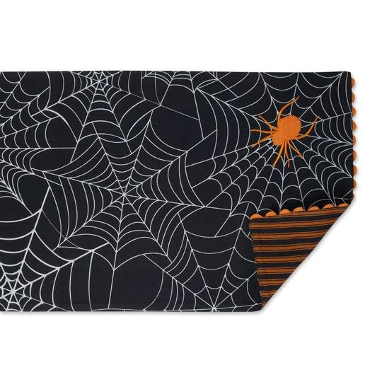 DII® 70" Halloween Happy Haunting Spooky Spider Reversible Table Runner 5 DII® 70" Halloween Happy Haunting Spooky Spider Reversible Table Runner - Image 5