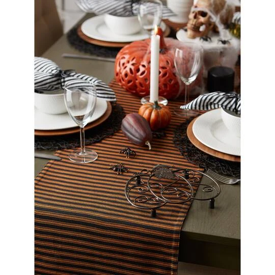 DII® 70" Halloween Happy Haunting Spooky Spider Reversible Table Runner 6 DII® 70" Halloween Happy Haunting Spooky Spider Reversible Table Runner - Image 6