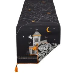 DII® 70" Haunted House Embellished Table Runner
